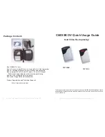 Shining Technology CitiDISK DV FW1256B Quick Usage Manual preview