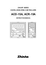 Preview for 1 page of Shinko ACD-15A-R/M Instruction Manual