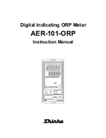 Preview for 1 page of Shinko AER-101-ORP Instruction Manual