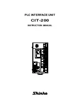 Preview for 1 page of Shinko CIT-200 Instruction Manual