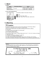 Предварительный просмотр 2 страницы Shinko DSW-100-TR Installation Instructions Manual