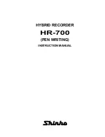 Shinko HR-700 Instruction Manual preview