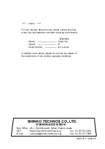 Preview for 52 page of Shinko LMD-100 Instruction Manual