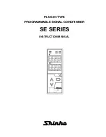 Shinko SE series Instruction Manual preview