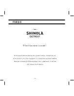 Preview for 28 page of SHINOLA 5021.D Operation Manual & Warranty Book