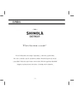 Preview for 72 page of SHINOLA 5021.D Operation Manual & Warranty Book