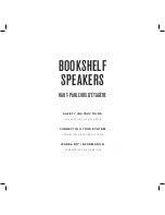 Предварительный просмотр 1 страницы SHINOLA Bookshelf Speakers Safety Instructions