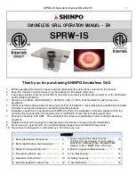 Preview for 1 page of SHINPO SPRW-IS Operation Manual