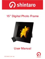 Shintaro 15" Digital Photo Frame User Manual preview