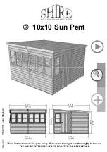 Shire 10x10 Sun Pent Instruction Leaflet preview