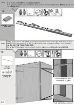 Preview for 24 page of Shire 6x3 Apex Bike Store No Floor Assembly Instructions Manual