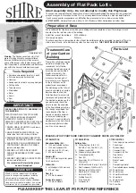 Preview for 1 page of Shire Flat Pack Loft Assembly