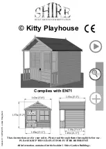 Shire Kitty Playhouse Instructions Manual предпросмотр