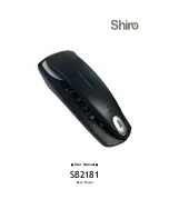 Preview for 1 page of Shiro SB2181 User Manual