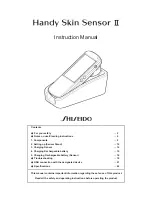 Shiseido Handy Skin Sensor II Instruction Manual preview