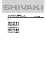 Preview for 1 page of Shivaki SSH-I074BE Service Manual