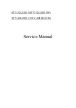 Preview for 1 page of Shivaki STV-32LED13 Service Manual