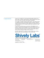 Preview for 2 page of Shively Labs 6810 Instruction Manual Installation, Operation, & Maintenance