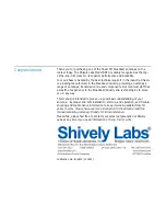 Preview for 2 page of Shively Labs 6814 Instruction Manual