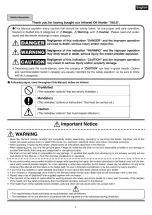 Preview for 3 page of Shizuoka Seiki KBE1JA Owner'S Manual