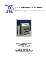 SHL VETROSON Oxy-Gen VGS2015 Installation, Operation & Maintenance Manual preview