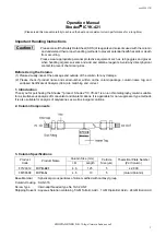 Предварительный просмотр 1 страницы Shodex IC YK-421 Operation Manual