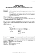 Shodex RSpak DE-413 Operation Manual предпросмотр