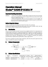 Предварительный просмотр 2 страницы Shodex SUGAR EP SC1011-7F Operation Manual