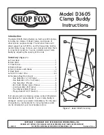 Shop fox Clamp Buddy D3605 Instructions preview