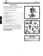 Предварительный просмотр 12 страницы Shop fox M1007 Instruction Manual