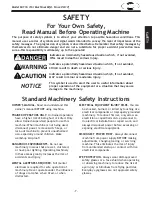 Preview for 9 page of Shop fox M1116 Owner'S Manual