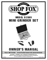 Предварительный просмотр 1 страницы Shop fox SHOP FOX D3589 Owner'S Manual