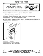 Shop fox SHOP FOX M1036 Owner'S Manual preview