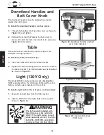 Предварительный просмотр 20 страницы Shop fox SHOP FOX M1039 Owner'S Manual