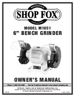 Shop fox SHOP FOX M1051 Owner'S Manual предпросмотр