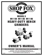 Предварительный просмотр 1 страницы Shop fox SHOP FOX M1104 Owner'S Manual