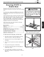 Предварительный просмотр 21 страницы Shop fox SHOP FOX W1669 Owner'S Manual