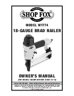 Предварительный просмотр 1 страницы Shop fox SHOP FOX W1774 Owner'S Manual