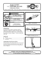 Предварительный просмотр 1 страницы Shop fox SHOP FOX W1787 Instruction Sheet