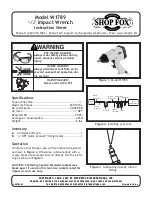 Preview for 1 page of Shop fox SHOP FOX W1789 Instruction Sheet