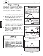 Предварительный просмотр 16 страницы Shop fox SHOP FOX W1821 Owner'S Manual