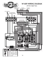 Предварительный просмотр 37 страницы Shop fox W1689 Instruction Manual