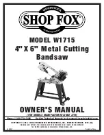 Shop fox W1715 Owner'S Manual предпросмотр