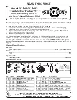 Preview for 29 page of Shop fox W1741H Manual