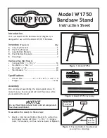 Shop fox W1750 Instruction Sheet предпросмотр