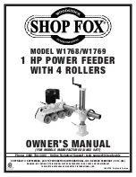 Shop fox W1768 Owner'S Manual предпросмотр