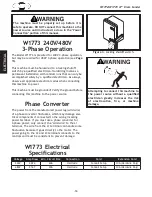 Предварительный просмотр 14 страницы Shop fox W1772 Owner'S Manual