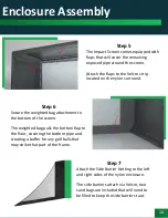 Preview for 13 page of SHOP INDOOR GOLF DIY Golf Simulator Enclosure Assembly Instructions & User Manual