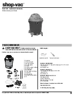 Предварительный просмотр 9 страницы Shop-Vac 16LT Series Manual