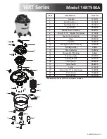 Предварительный просмотр 1 страницы Shop-Vac 16RT500A Specification